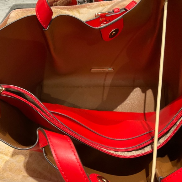 New Michael Kors Emilia dark sangria large leather tote - Picture 4 of 7